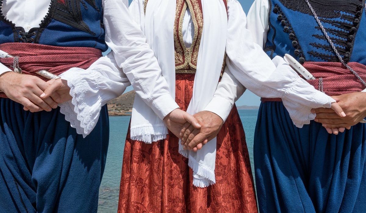 Strong local culture in Crete traditional clothing