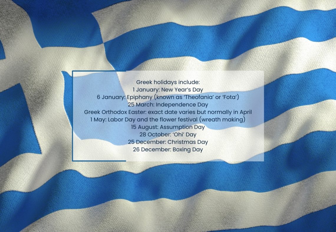 Bank Holidays Greece